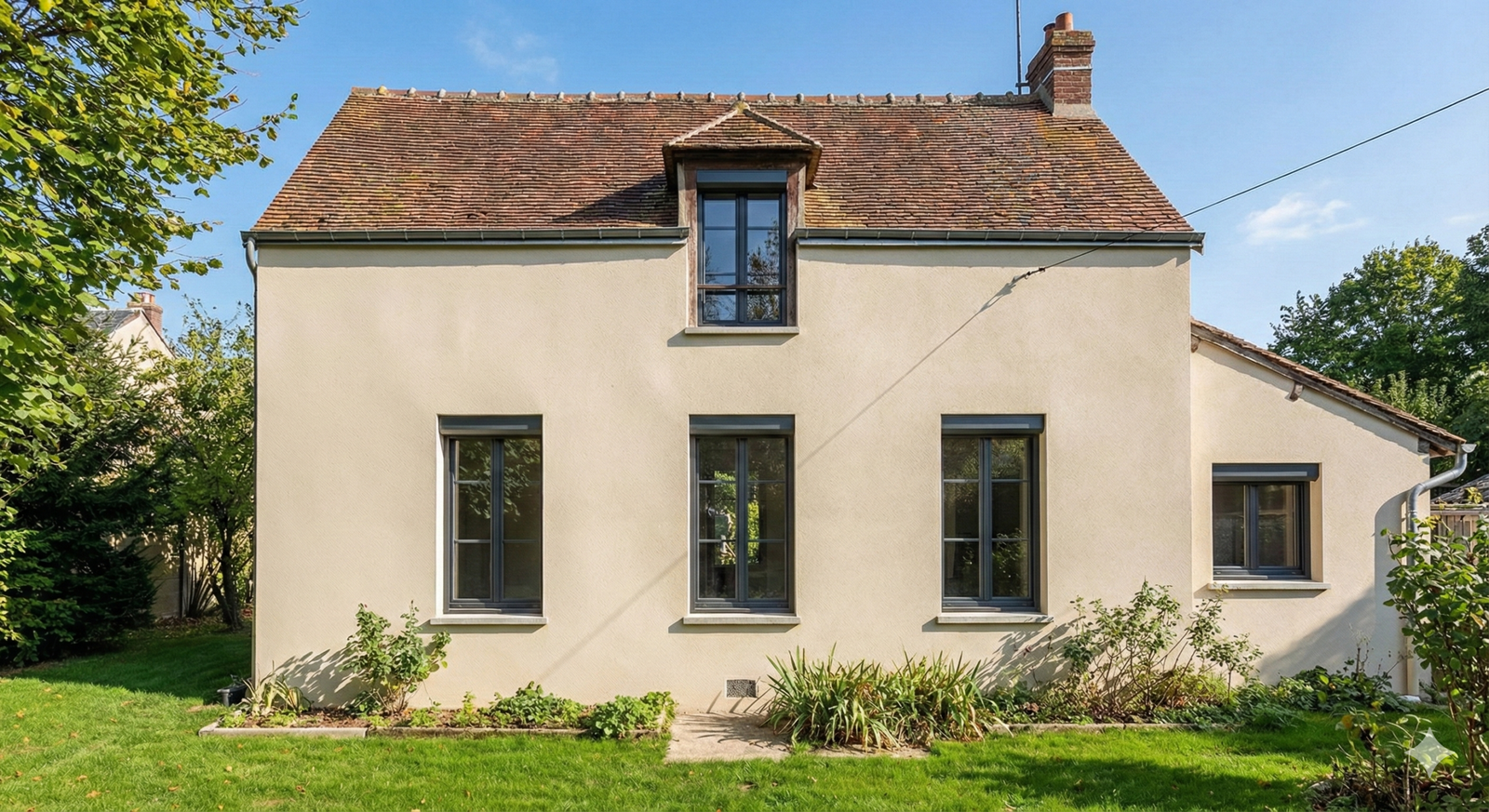 Toiture tuiles avant pose de panneaux solaires