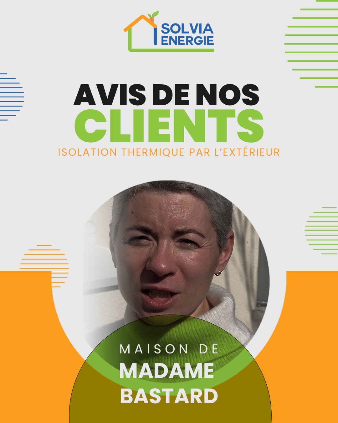 Témoignage vidéo de Madame Bastard, cliente Solvia dans les Yvelines