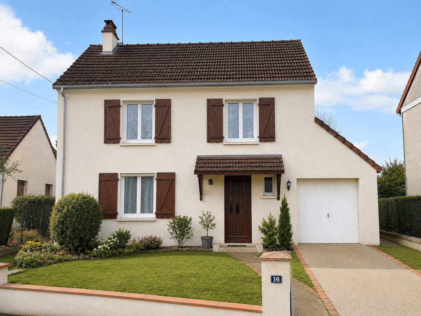 La même maison après isolation par l'extérieur