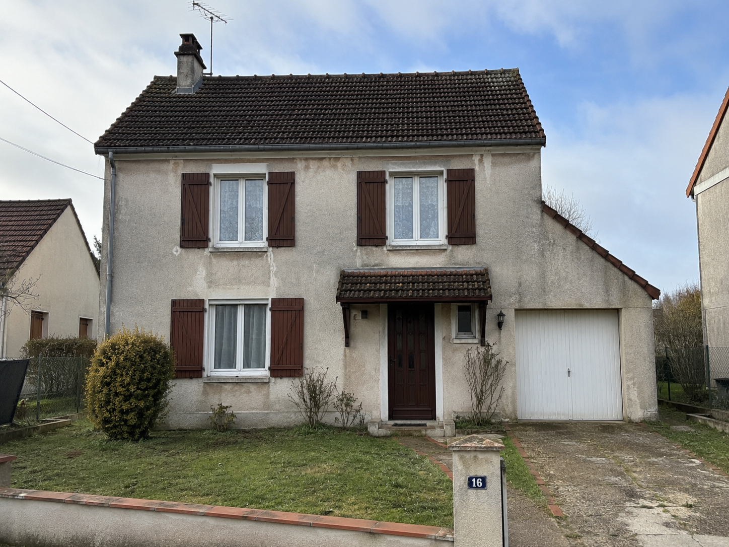 Maison avant isolation par l'extérieur à Butry-sur-Oise